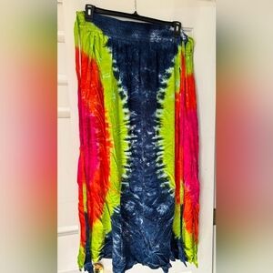Tie-Dye Maxi‎ Skirt